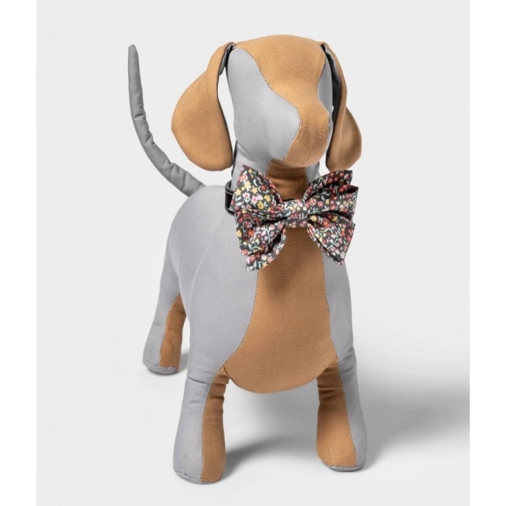 Bowtie Floral Dog and Cat Collar Slide - Boots & Barkley